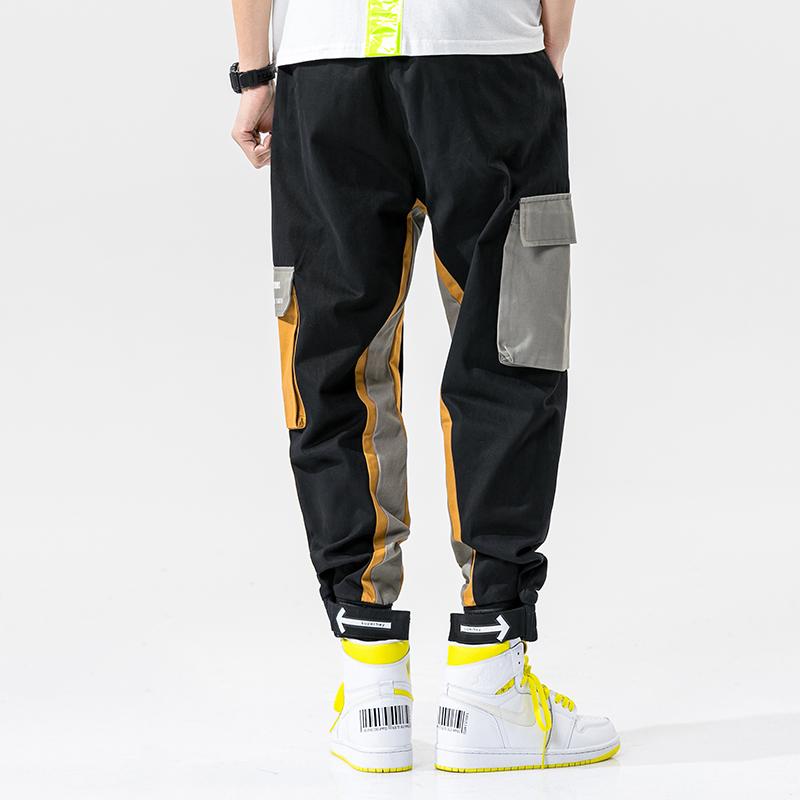 Varsanol Cotton Jogging Pants Men Letter Printed With Big Side Pockets Cargo Male Harajuku Fashion Hip Hop LooseTrousers Men's