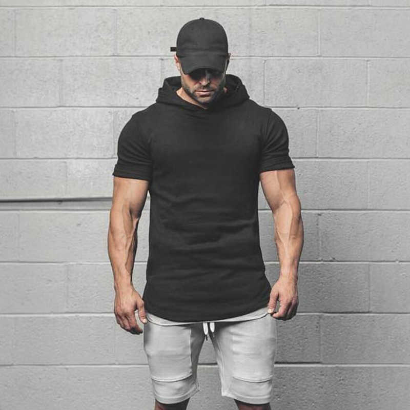 Mens Bodybuilding Hoodies Men Gyms Hooded Short Sleeve Fitness Clothing Muscle T Shirt Slim Solid Cotton Pullover Sweatshirt 210629, Black
Mens Bodybuilding Hoodies Men Gyms Hooded Short Sleeve Fitness Clothing Muscle T Shirt Slim Solid Cotton Pullover Sweatshirt 210629, Black
