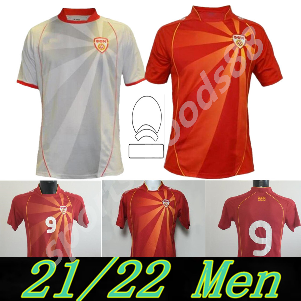 North Macedonia soccer jersey Pandev 2021 2022 national team red Home and Away Jahovic ALIOSKI IBRAIMI Men kit football shirt, Colour 1
North Macedonia soccer jersey Pandev 2021 2022 national team red Home and Away Jahovic ALIOSKI IBRAIMI Men kit football shirt, Colour 1