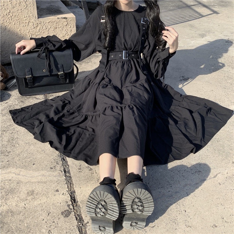 QWEEK Gothic Style Dress Women Harajuku Gothic Lolita Kawaii Dress Punk Cute Long Sleeve Black Midi Dress 2021 Emo Mall Goth
QWEEK Gothic Style Dress Women Harajuku Gothic Lolita Kawaii Dress Punk Cute Long Sleeve Black Midi Dress 2021 Emo Mall Goth