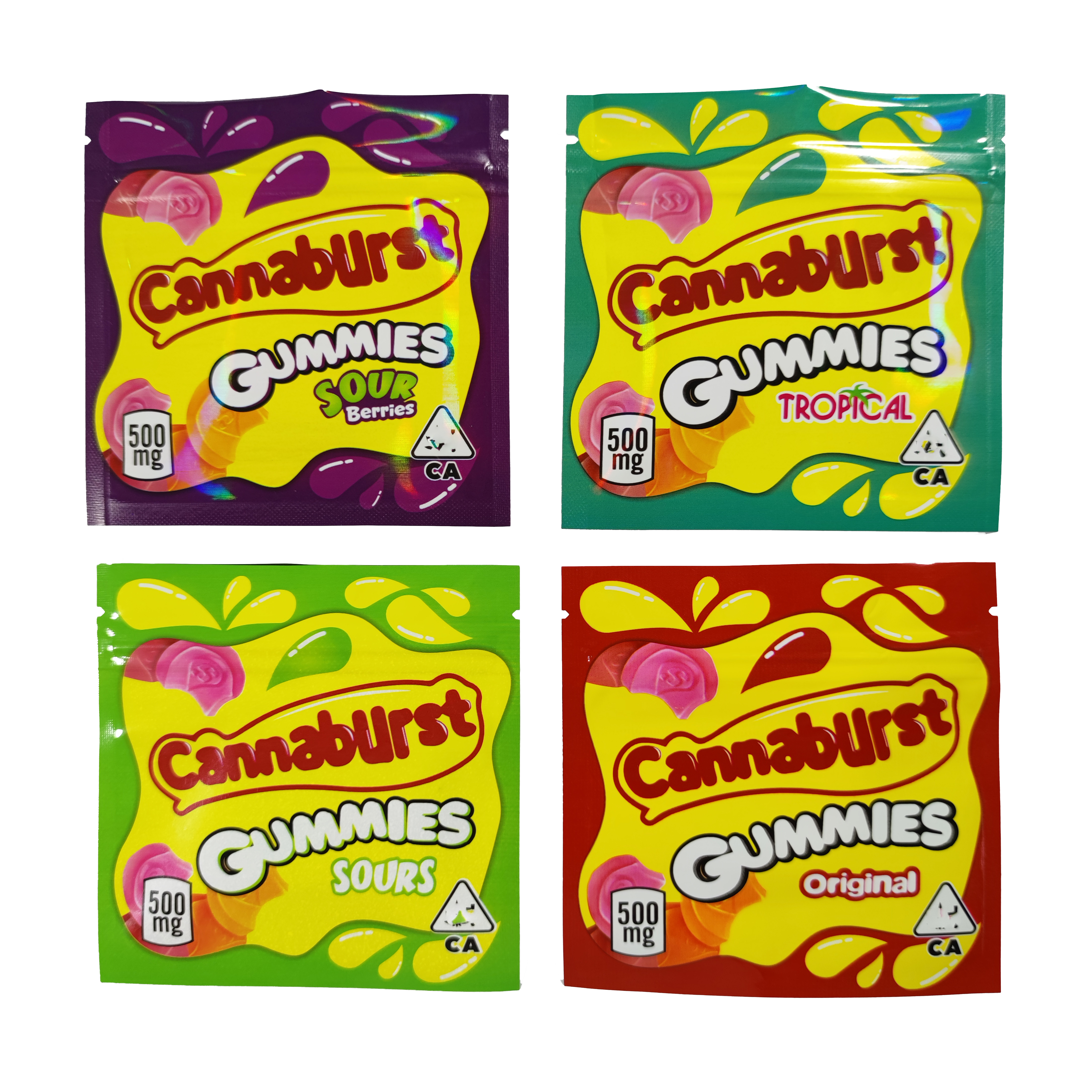 2021 empty 4 types 500mg Cannaburst edible packaging bag candy gummmies smell proof edibles gummy zipper mylar bags
2021 empty 4 types 500mg Cannaburst edible packaging bag candy gummmies smell proof edibles gummy zipper mylar bags