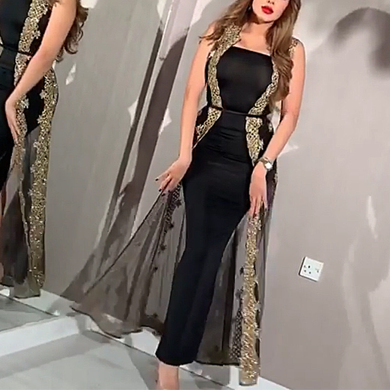 Two Piece Set Sexy Night Club Strapless Dress Women Slim Fit Sheath Perspective Mesh Split Shawl Bodycon Party Prom Vestidos, Black
Two Piece Set Sexy Night Club Strapless Dress Women Slim Fit Sheath Perspective Mesh Split Shawl Bodycon Party Prom Vestidos, Black