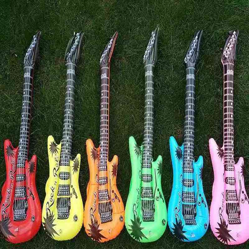 New PVC children's inflatable guitar straight simulation musical instrument toys, a variety of stage props
New PVC children's inflatable guitar straight simulation musical instrument toys, a variety of stage props