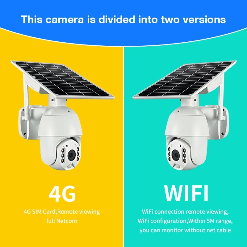 4G SIM Card WIFI Solar Battery PTZ Camera 1080P Outdoor Waterproof PIR Alarm Motion Detection P2P CCTV
4G SIM Card WIFI Solar Battery PTZ Camera 1080P Outdoor Waterproof PIR Alarm Motion Detection P2P CCTV