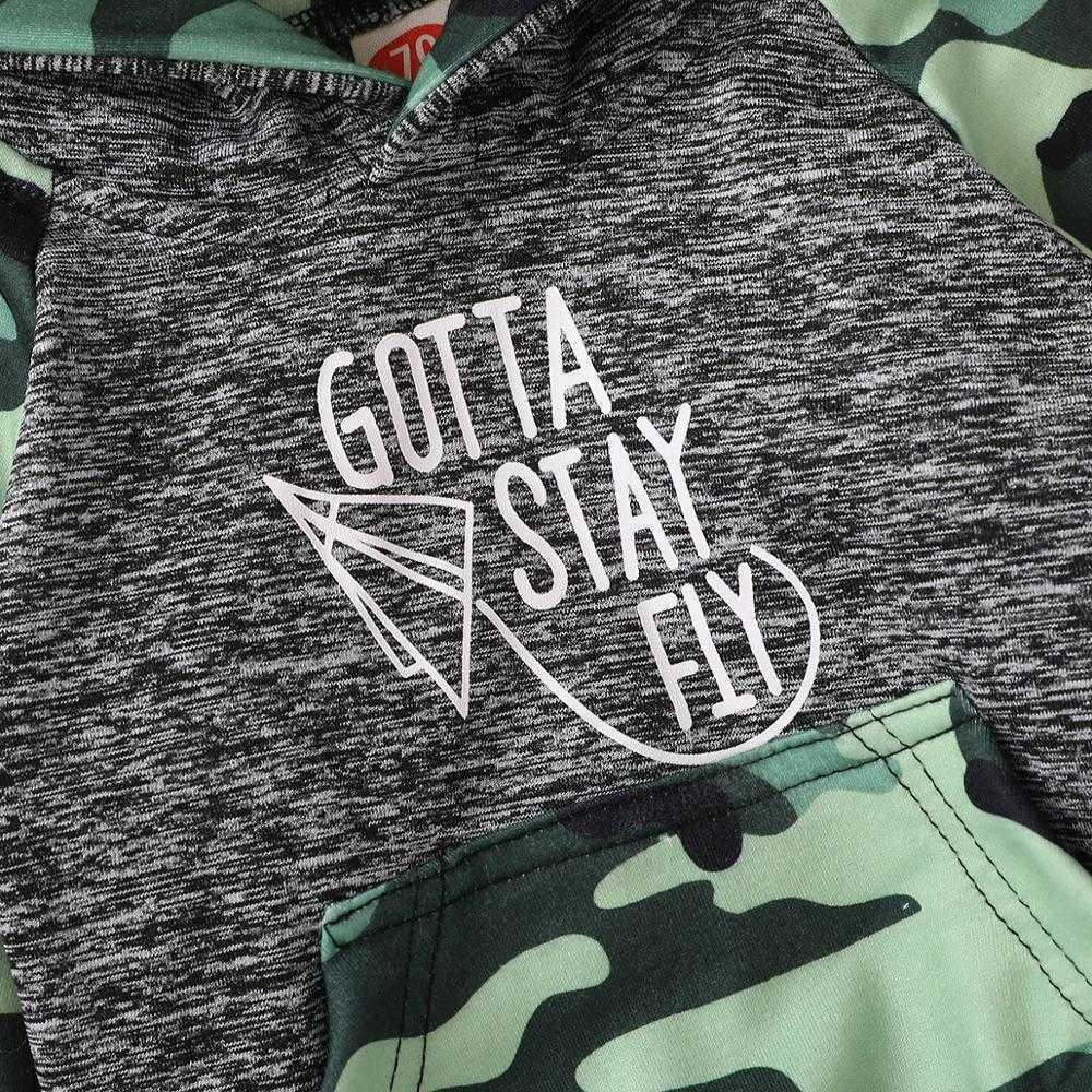 2pcs Baby Boy Street style Camouflage 's Sets Hooded Fashion Long Sleeve Infant Clothing Outfits for 210528