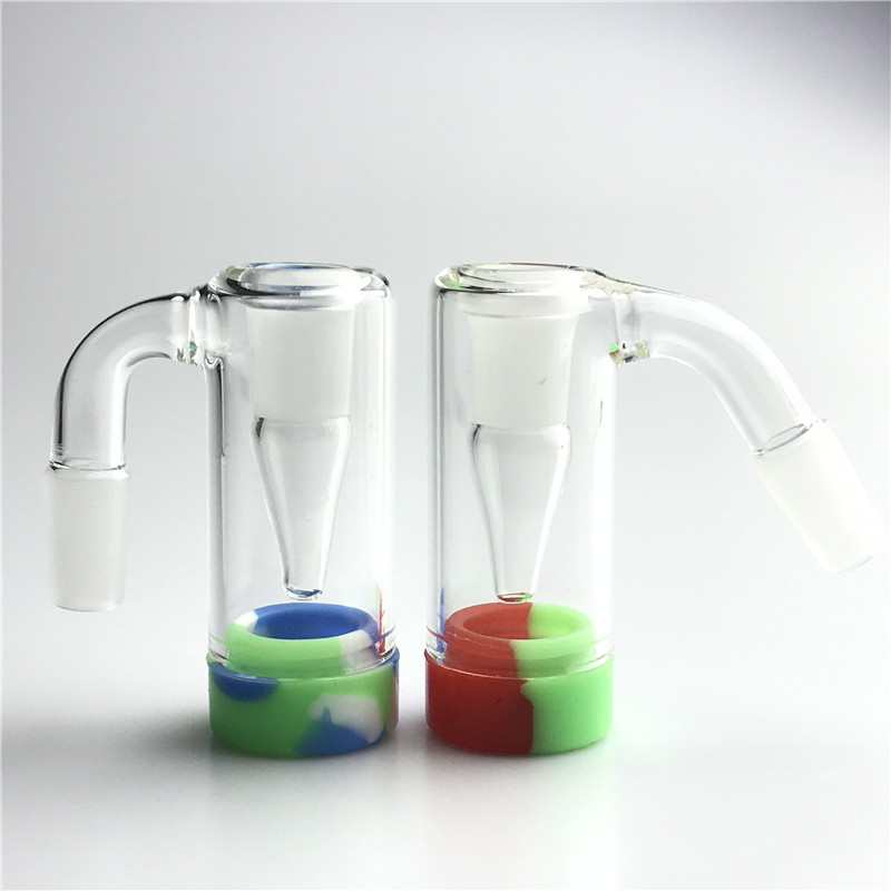 3 Inch 14mm male Glass Ashcatcher Hookah Bong with Colorful Silicone Container Reclaimer Thick Pyrex Ash catcher Water Smoking Pipes
3 Inch 14mm male Glass Ashcatcher Hookah Bong with Colorful Silicone Container Reclaimer Thick Pyrex Ash catcher Water Smoking Pipes