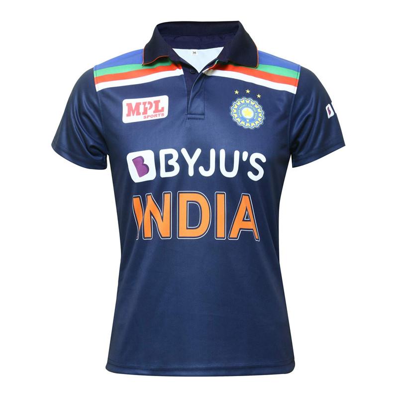 2021 India Home/Away Rugby India Cricket Jersey size S--5XL, Black