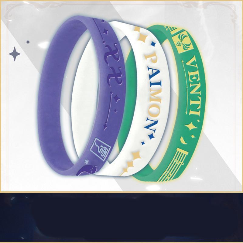 Bangle Movement Bracelets Genshin Impact Fashion Wristband Cute Paimon Hu Tao Unisex Multicolor Rubber Wrist Strap Souvenir
Bangle Movement Bracelets Genshin Impact Fashion Wristband Cute Paimon Hu Tao Unisex Multicolor Rubber Wrist Strap Souvenir