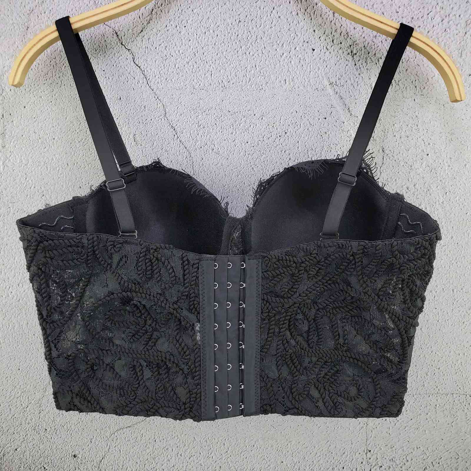 Women Fashion Eyelash Lace Camisole Spring and Summer Sleeveless White Black Short Bustier Corset Crop Tops S219 210527