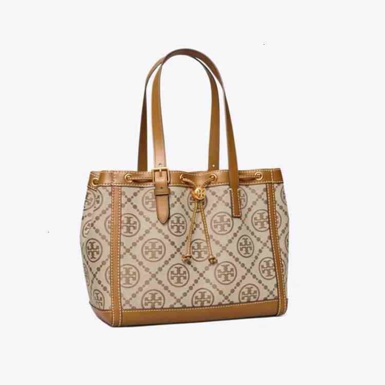 Tb Handbag New Embroidered Jacquard Leather with Canvas Tote Large Women's Shoulder Bag High Quality, Yellow
Tb Handbag New Embroidered Jacquard Leather with Canvas Tote Large Women's Shoulder Bag High Quality, Yellow