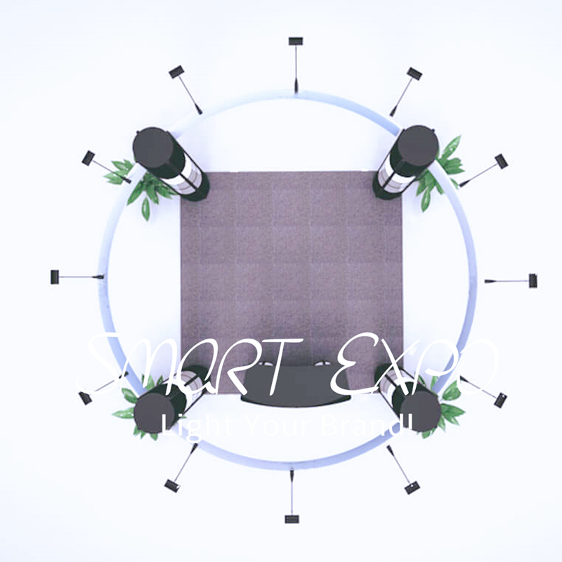 Corporate Exhibit Stands 10ft*10ft Exhibition Booth Advertising Display with Custom Full Color Printing Portable Carry Bags