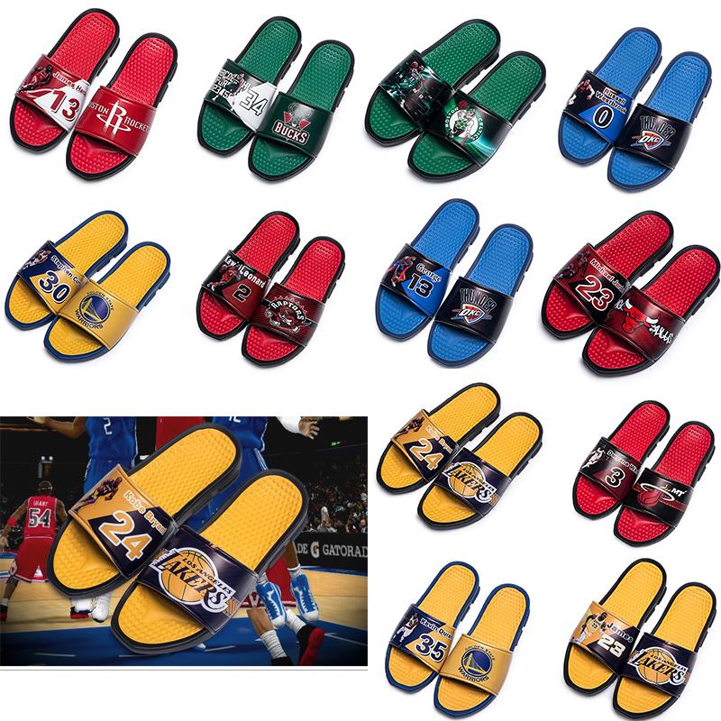 Basketball star Brand designer Sports Slippers Mens Summer Rubber Sandals Beach Slide Fashion Non-slip Flip Flops Indoor Shoes Size 40-45, #5
Basketball star Brand designer Sports Slippers Mens Summer Rubber Sandals Beach Slide Fashion Non-slip Flip Flops Indoor Shoes Size 40-45, #5