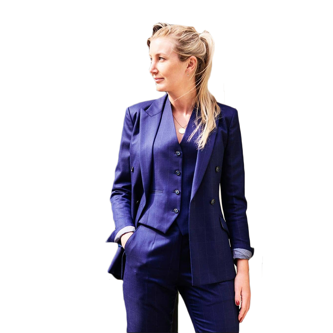Street Shot Fashion Blazer Suits 3 Pieces Check Plaid Long Sleeve Pants Outfits Evening Party Wedding Formal Jacket