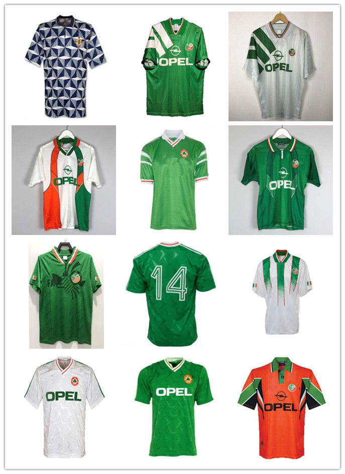 Ireland 1990 Retro soccer jerseys 1988 1992 1994 1995 1996 vintage TOP football kit shirt Northern Ireland 1993 kits 78 88 91 93 94 96 98 Scotland Classic uniforms, Ivory
Ireland 1990 Retro soccer jerseys 1988 1992 1994 1995 1996 vintage TOP football kit shirt Northern Ireland 1993 kits 78 88 91 93 94 96 98 Scotland Classic uniforms, Ivory