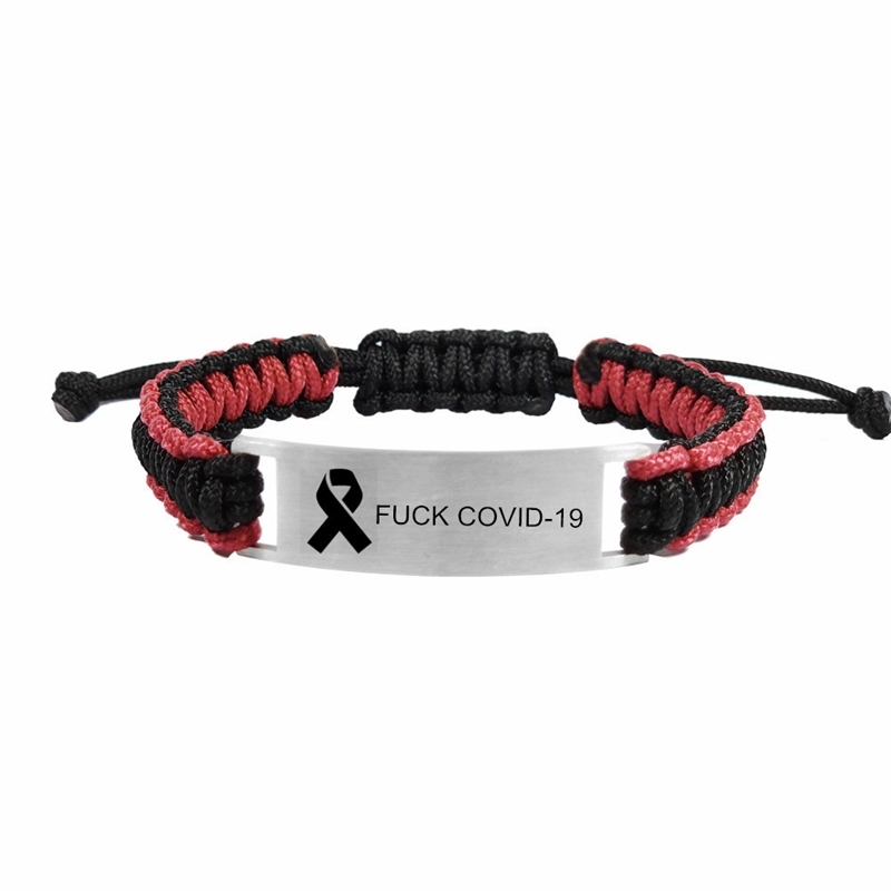 Excitation titanium steel woven outdoor rope fuckcovid 19 anti virus Bracelet Adjustable
Excitation titanium steel woven outdoor rope fuckcovid 19 anti virus Bracelet Adjustable
