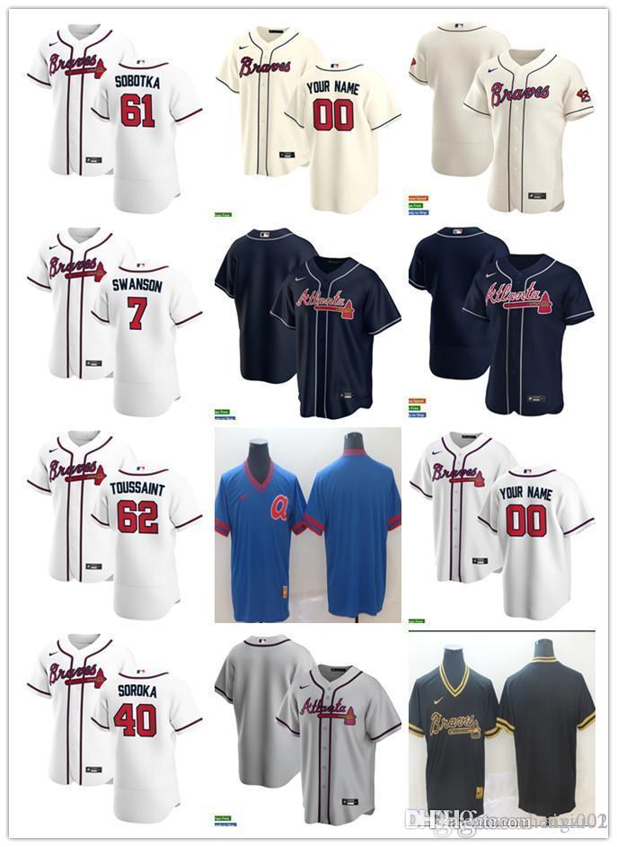 Men Women Youth Atlanta Braves 61 Chad Sobotka 40 Mike Soroka 7 Dansby Swanson 62 Touki Toussaint Custom Baseball Jersey Blank, Blue;black
Men Women Youth Atlanta Braves 61 Chad Sobotka 40 Mike Soroka 7 Dansby Swanson 62 Touki Toussaint Custom Baseball Jersey Blank, Blue;black