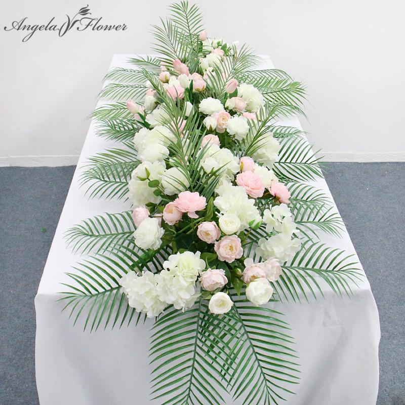 Decorative Flowers & Wreaths Wedding Flower Arrangement Silk Artificial Row Green Plants Iron Wire Leaf Arch Backdrop Table Runner Decor Par
Decorative Flowers & Wreaths Wedding Flower Arrangement Silk Artificial Row Green Plants Iron Wire Leaf Arch Backdrop Table Runner Decor Par