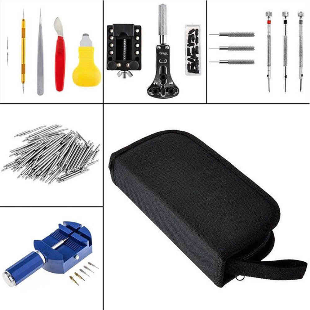 147pcs Watch Repair Tool Kit Case Opener, Spring Strip Remover, Hand Watch Chain Pin Remover, Clock Repair Tool WatchTool Kit