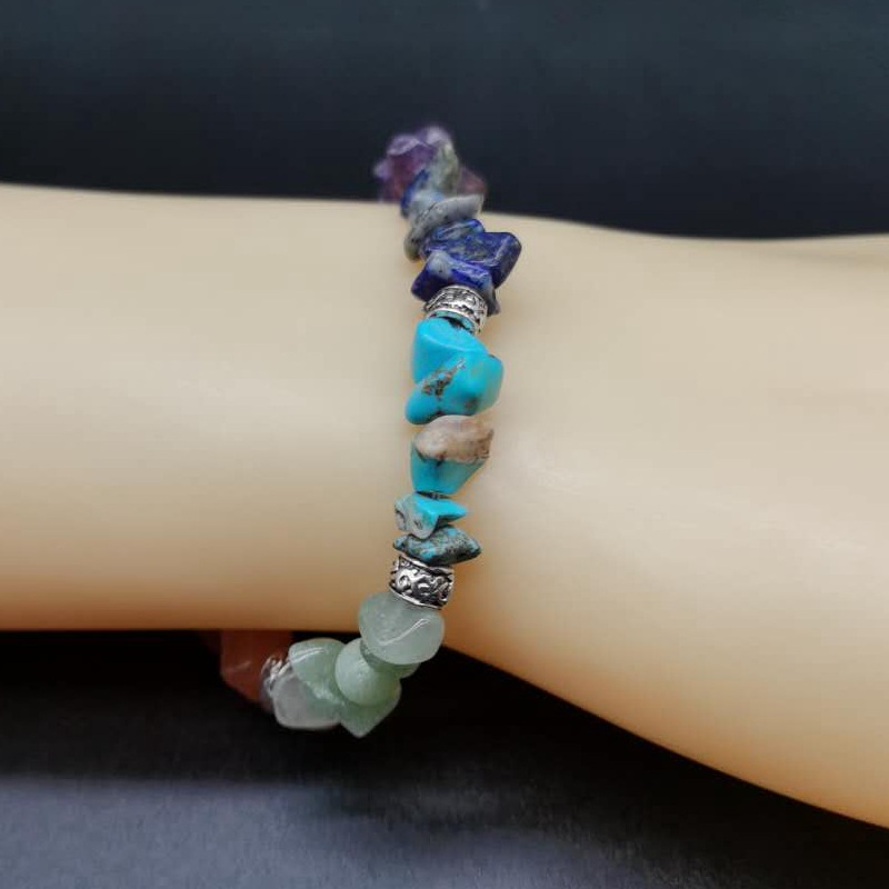 Natural Crushed Amethyst Semi Precious Stone Beaded Strand Bracelet for Women Gift Bohemian Style
Natural Crushed Amethyst Semi Precious Stone Beaded Strand Bracelet for Women Gift Bohemian Style