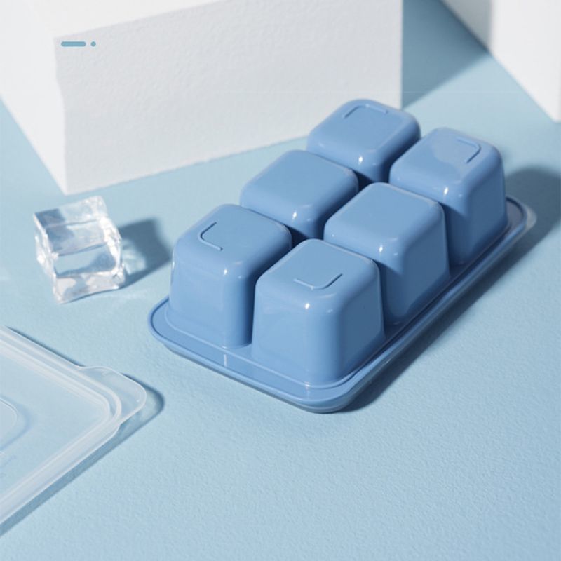 3-Pcs Plastic Ice Cream Diy Ices Jelly Maker Mold W/Cover for Whisky Cocktaiy 40JA