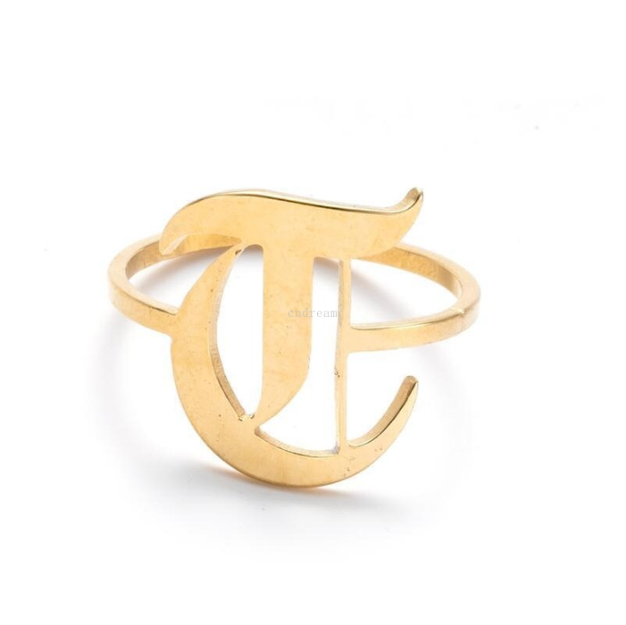 Ancient Type English Initial Ring Band 26 Alphabet Letter Gold Rings for Women Mens Fashion Jewelry Will and Sandy, Silver
Ancient Type English Initial Ring Band 26 Alphabet Letter Gold Rings for Women Mens Fashion Jewelry Will and Sandy, Silver