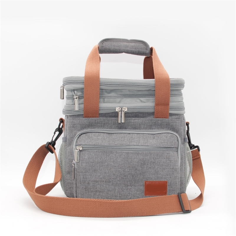 Double layer large capacity portable shoulder fresh-keeping and cold preservation ice outdoor picnic insulation bag, Grey
Double layer large capacity portable shoulder fresh-keeping and cold preservation ice outdoor picnic insulation bag, Grey