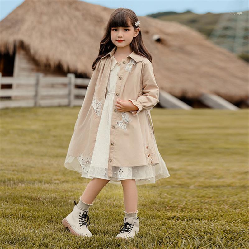 Coat 2021 Spring Autumn Girls Windbreaker Flower Embroidery Outwear Lapel Trench Fashion, Blue;gray
Coat 2021 Spring Autumn Girls Windbreaker Flower Embroidery Outwear Lapel Trench Fashion, Blue;gray
