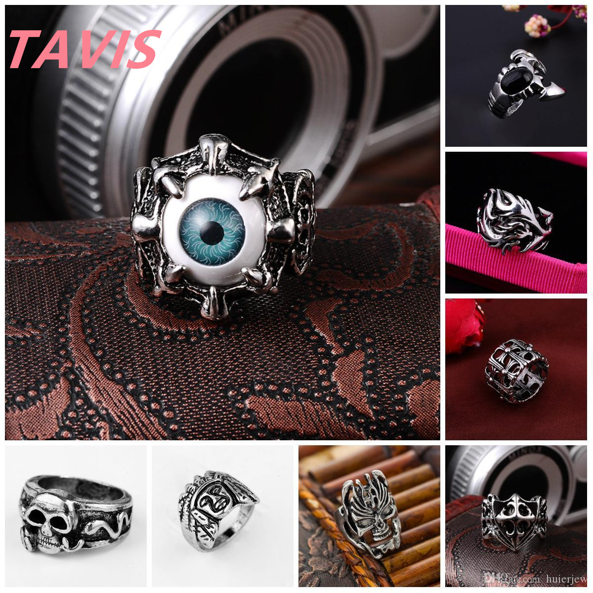 pretty Stainless Steel Rings Silver Brand Demon Eye Vintage Mens punk Men's Rings China Wholesale Stainless Steel Jewelry titanium steel silver love ring Promise
pretty Stainless Steel Rings Silver Brand Demon Eye Vintage Mens punk Men's Rings China Wholesale Stainless Steel Jewelry titanium steel silver love ring Promise