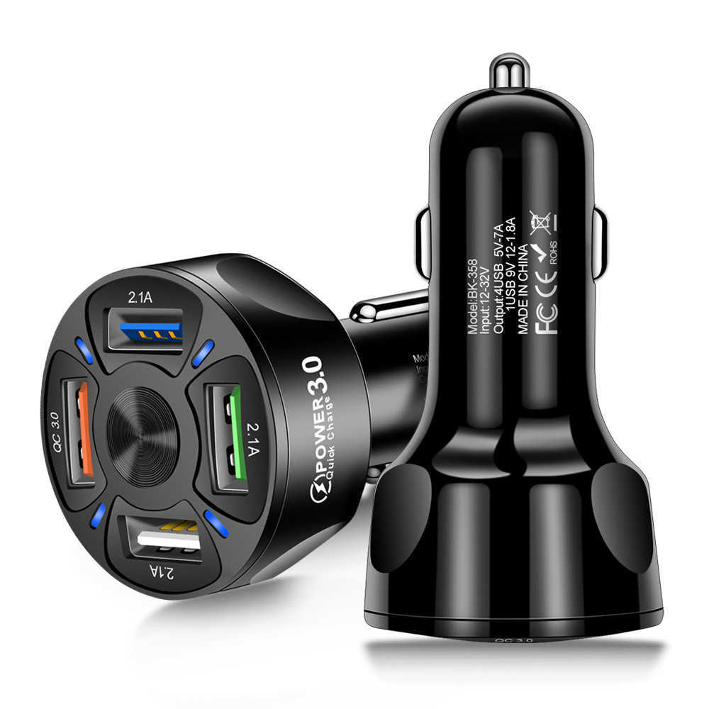Universal ROXGOCT 35W Car Charger Quick Charge 3.0 7A Fast Charging 4 Port USB Phone Charger For Samsung iPhone 11
Universal ROXGOCT 35W Car Charger Quick Charge 3.0 7A Fast Charging 4 Port USB Phone Charger For Samsung iPhone 11