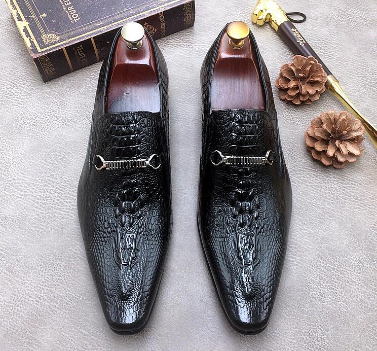Designer England Men Slip-On loafers Dress Shoes Genuine Leather luxury Fashion Business Casual party Wedding Bridegroom shoes pointed Toe plus size 38~44, Black
Designer England Men Slip-On loafers Dress Shoes Genuine Leather luxury Fashion Business Casual party Wedding Bridegroom shoes pointed Toe plus size 38~44, Black