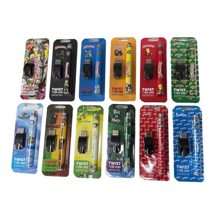 Backwoods Preheating Bottom Dial Battery 1100mah Rick & Morty Preheat Variable Voltage BUD Vape pen 510 for Wax Oil Th205 Cartridge
Backwoods Preheating Bottom Dial Battery 1100mah Rick & Morty Preheat Variable Voltage BUD Vape pen 510 for Wax Oil Th205 Cartridge