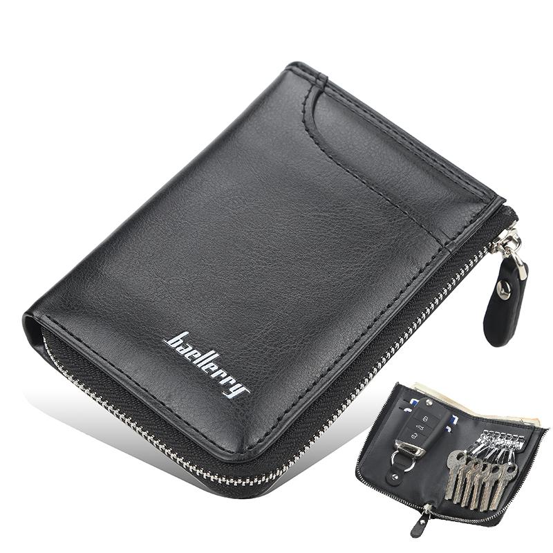 Baellerry PU Leather Men Car Key Wallet Card Holder Fashion Money Bag Business Short Zipper Quality Male Keys Wallets, Red;black
Baellerry PU Leather Men Car Key Wallet Card Holder Fashion Money Bag Business Short Zipper Quality Male Keys Wallets, Red;black