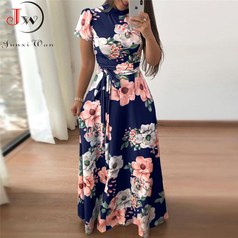 2021women summer maxi dress 2021 casual short sleeve boho floral print long dress turtleneck bandage elegant party dresses vestidos, Black;gray
2021women summer maxi dress 2021 casual short sleeve boho floral print long dress turtleneck bandage elegant party dresses vestidos, Black;gray
