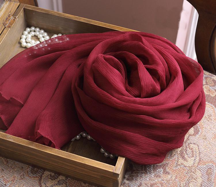 Scarves Vintage Rashion Jewelry Scarf High-end Wine Red Belly Dance Hip 100 Pure Silk Crepe Pashmina And Shawl Woman Spring Wrap
Scarves Vintage Rashion Jewelry Scarf High-end Wine Red Belly Dance Hip 100 Pure Silk Crepe Pashmina And Shawl Woman Spring Wrap