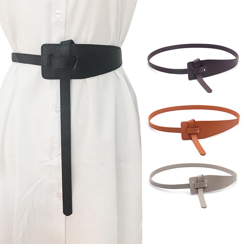 Belts 1PCS Soft Knotted Strap Belt Lady Waistbands Knot Pu Leather For Women Long Dress Accessories, Black;brown
Belts 1PCS Soft Knotted Strap Belt Lady Waistbands Knot Pu Leather For Women Long Dress Accessories, Black;brown