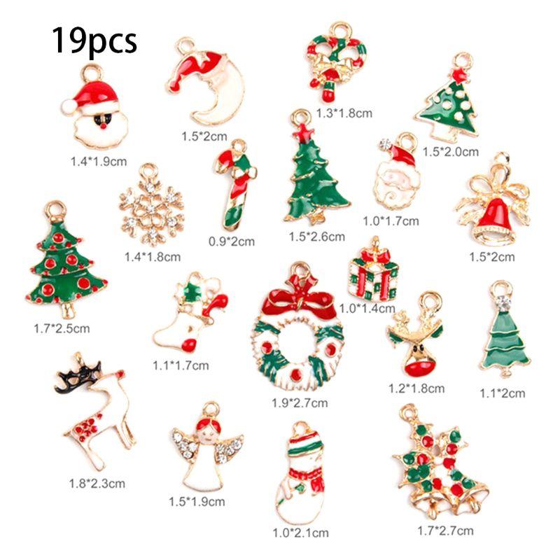 Charms 19Pcs/Set Assorted Christmas Pendant Ornaments For Necklace Jewelry Making Xmas Gifts Alloy Enamel DIY Craft Accessories, Bronze;silver
Charms 19Pcs/Set Assorted Christmas Pendant Ornaments For Necklace Jewelry Making Xmas Gifts Alloy Enamel DIY Craft Accessories, Bronze;silver