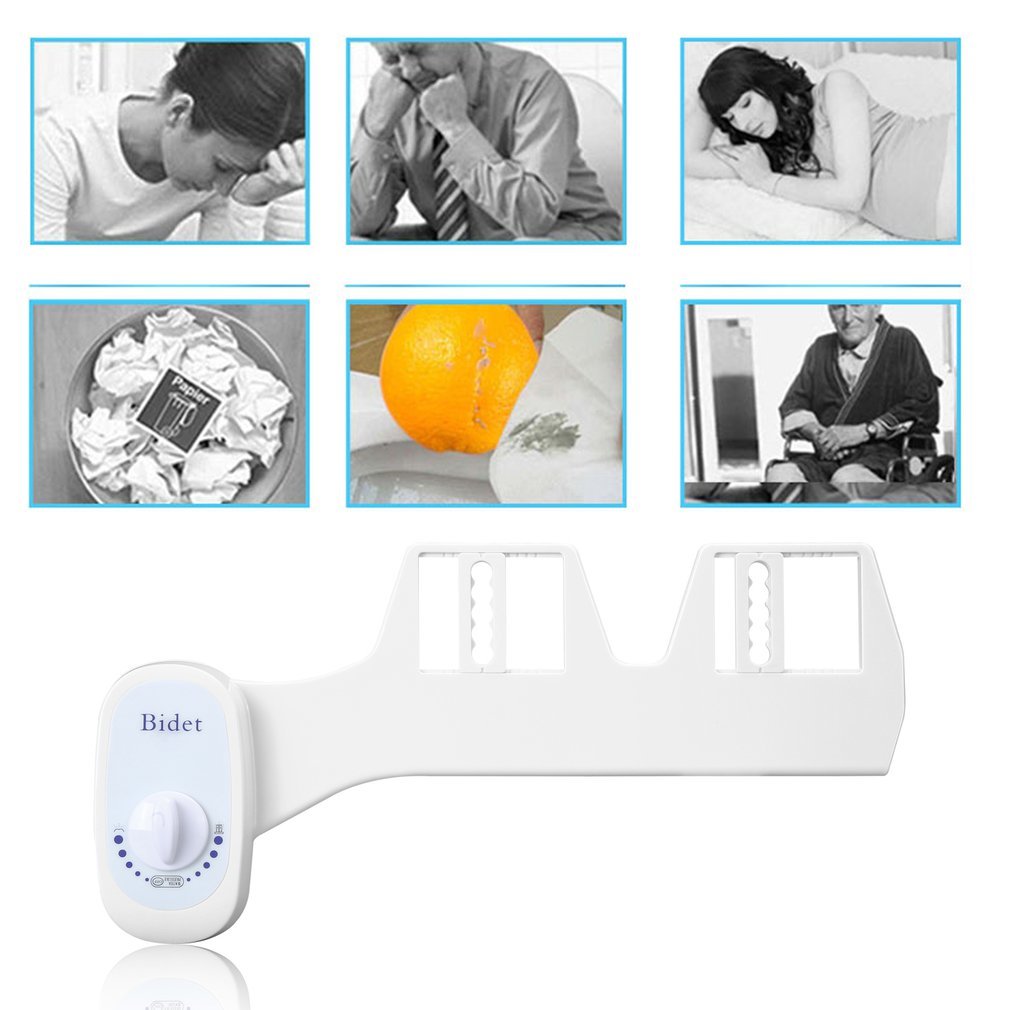 Single Nozzle Non-Electrical Manual Bathroom Toilet Bidet Seat Attachment Verse Water Shoemaker Bidet Spuit Flusher