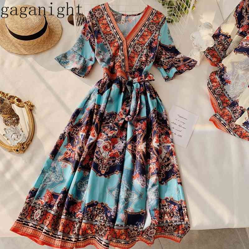 Gaganight Indie Folk Women Maxi Holiday Party Dress Short Sleeve V Neck Beach Banquet Dresses Female Fashion Summer Vestidos 210519, Apricot
Gaganight Indie Folk Women Maxi Holiday Party Dress Short Sleeve V Neck Beach Banquet Dresses Female Fashion Summer Vestidos 210519, Apricot