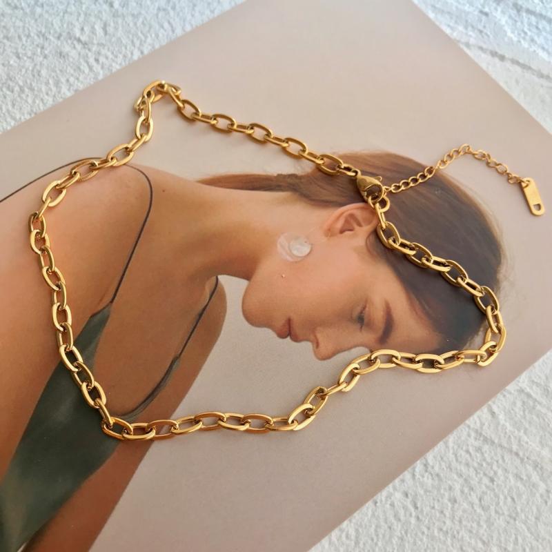 Golden Chain Necklaces Minimalist Stainless Steel Statement For Women Female Fashion Jewelry Gifts MG290 Chains
Golden Chain Necklaces Minimalist Stainless Steel Statement For Women Female Fashion Jewelry Gifts MG290 Chains
