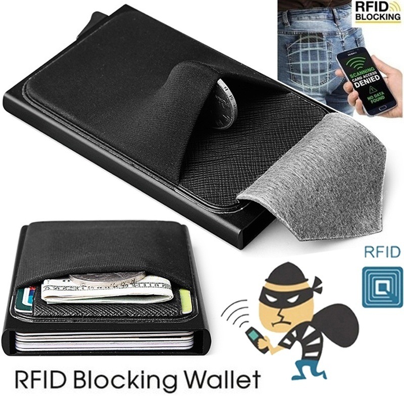 Men Business Aluminum Cash ID Card Holder RFID Blocking Slim Metal Wallet Coin Purse Card Case Credit Card Wallet Rfid Wallet, Black
Men Business Aluminum Cash ID Card Holder RFID Blocking Slim Metal Wallet Coin Purse Card Case Credit Card Wallet Rfid Wallet, Black