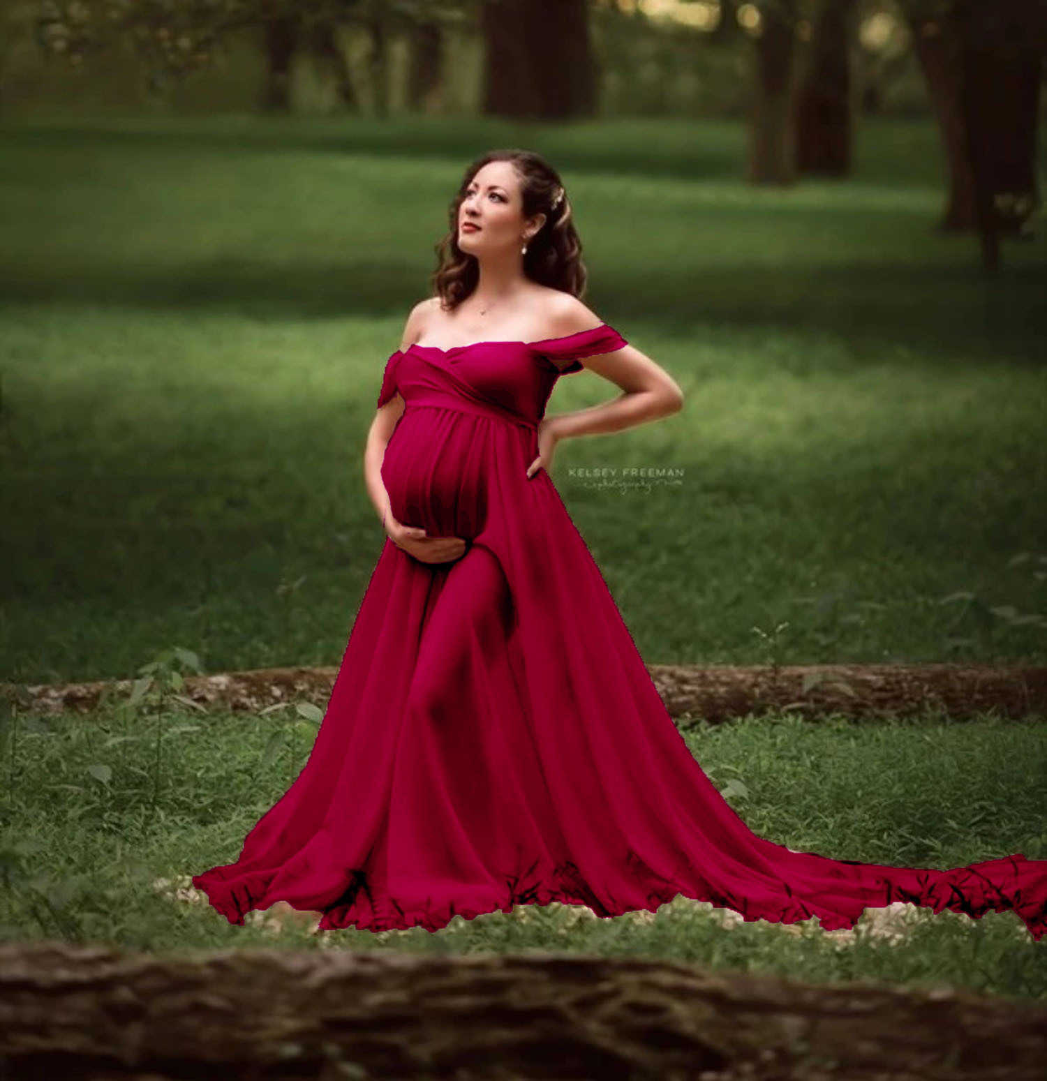 Sexy Maternity Dresses For Photo Shoot Pregnancy Dress Photography Prop Shoulders Dresses Pregnant Women Clothes R230519