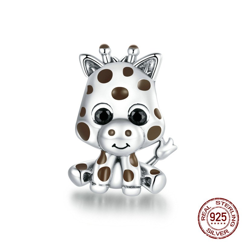 Mix Design Wholesale Solid 925 Sterling Silver Baby Giraffe Charm for Original DIY Bracelet or Bangle jewelry Make Necklace Fittings Beads
Mix Design Wholesale Solid 925 Sterling Silver Baby Giraffe Charm for Original DIY Bracelet or Bangle jewelry Make Necklace Fittings Beads