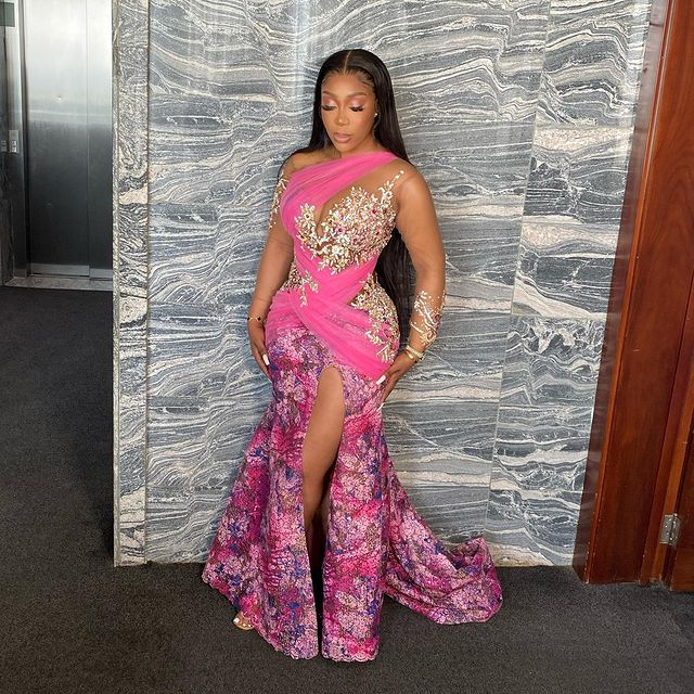 plus size arabic aso ebi luxurious lace mermaid prom dresses sheer neck beaded evening formal party second reception gowns dress zj446