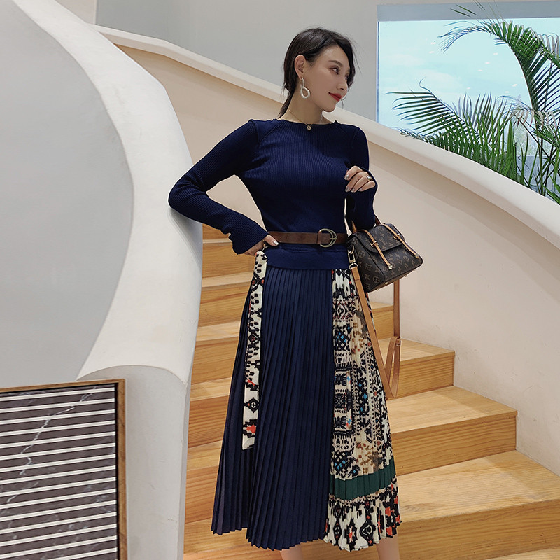 High Quality for Women Vintage Print Knitted Patchwork Long Sleeve Mid-Calf Length Casual Sweater Vestidos 210525, Gray
High Quality for Women Vintage Print Knitted Patchwork Long Sleeve Mid-Calf Length Casual Sweater Vestidos 210525, Gray