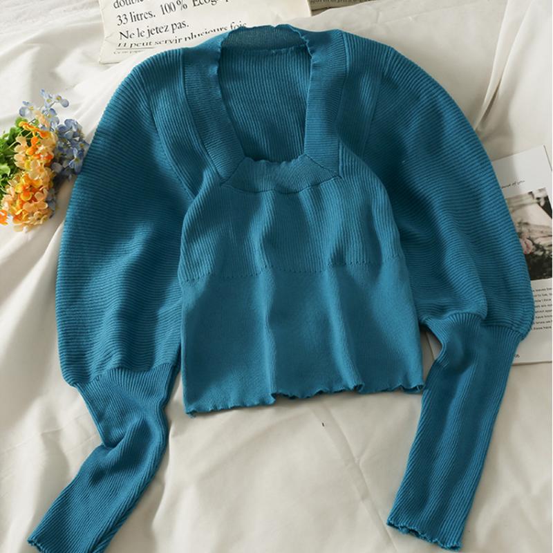Women's Sweaters Korean Clothes Chic Solid Sweater Women And Pullover High Quality Fashion Designer Puff Sleeve Crop Top Jumper Knitwear, Green
Women's Sweaters Korean Clothes Chic Solid Sweater Women And Pullover High Quality Fashion Designer Puff Sleeve Crop Top Jumper Knitwear, Green