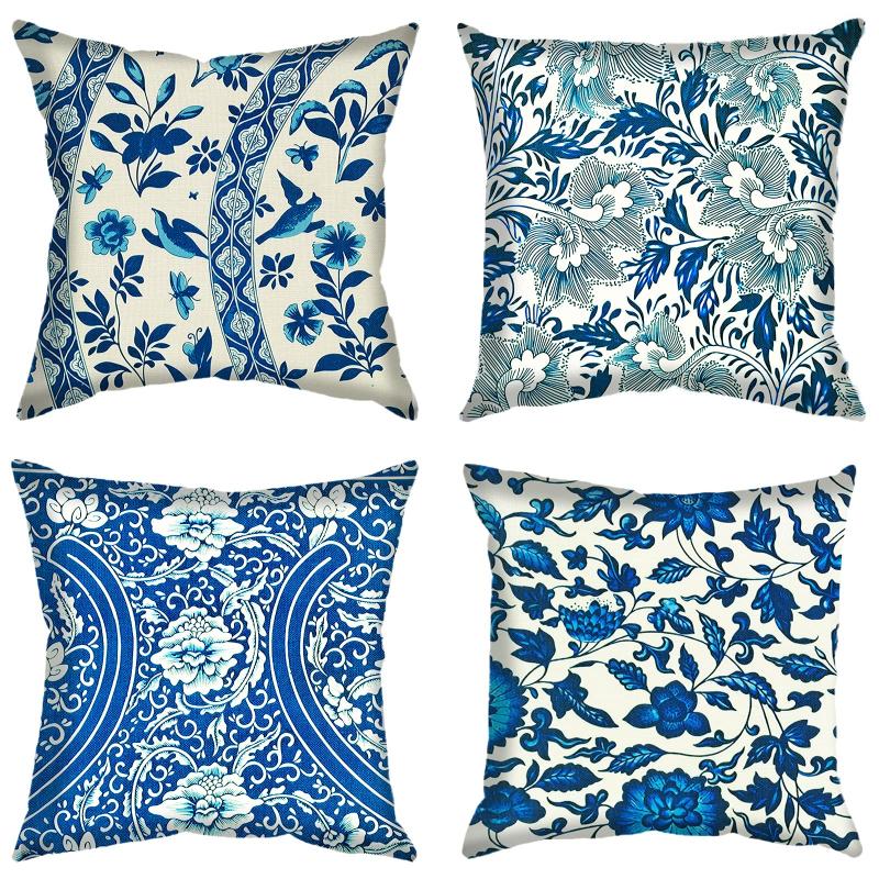 Cushion/Decorative Pillow Chinese Style Blue And White Pattern Linen Pillowcase Sofa Cushion Cover Home Decoration Can Be Customized For You
Cushion/Decorative Pillow Chinese Style Blue And White Pattern Linen Pillowcase Sofa Cushion Cover Home Decoration Can Be Customized For You