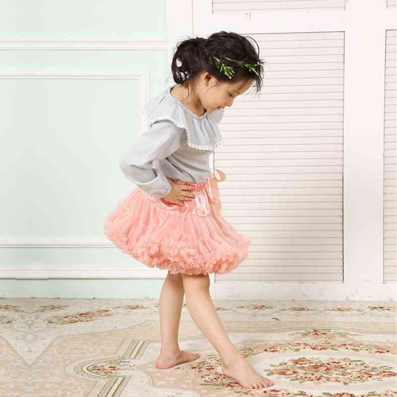 Girls pettiskirt fluffy baby children dance skirt ballet ball gown tutu petticoat kids clothing 210331