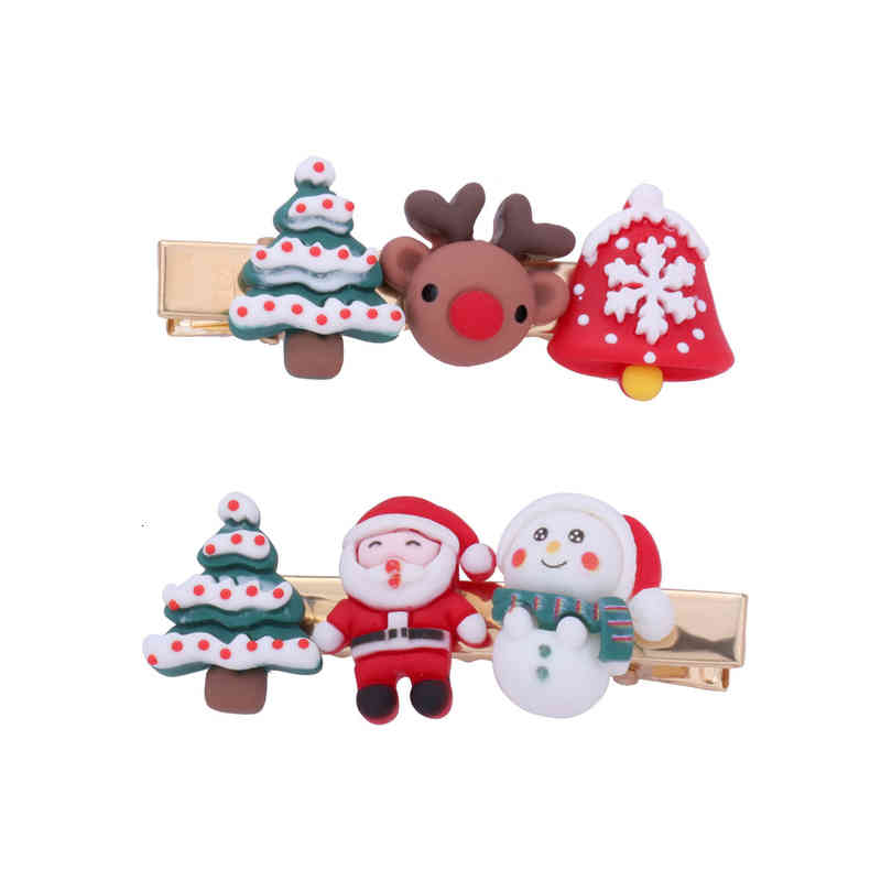 Hair Accessories Christmas Hairpin Back Brain Headdress Creative High-grade Korean Broken Female