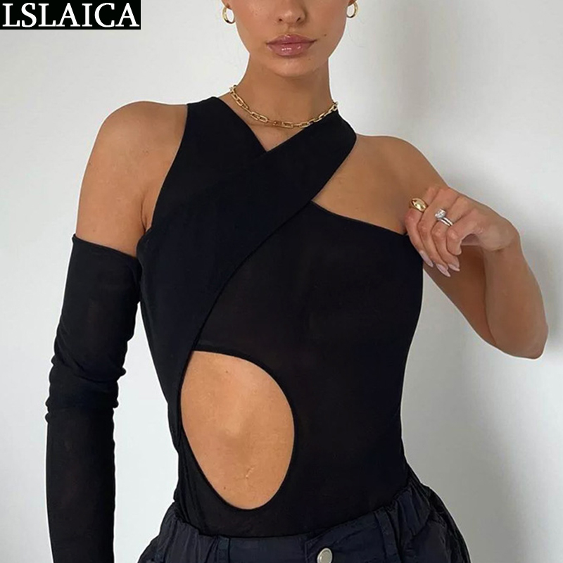Solid Color Jumpsuits Off Shoulder Criss-cross Bandage Slim Jumpsuit Women Sexy Pary Club Knitted Summer Rompers for 210515