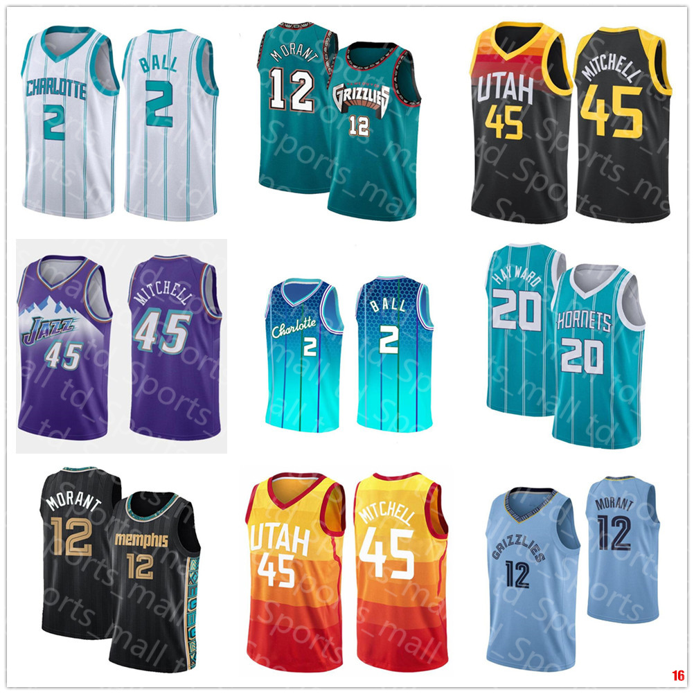 Ja 12 Morant LaMelo 2 Ball Donovan 45 Mitchell Basketball Jersey Gordon 20 Hayward Memphi Utahs Jerseys Grizzlie Charlottes Jazzs Hornet Mens Shirts, As shown in illustration
Ja 12 Morant LaMelo 2 Ball Donovan 45 Mitchell Basketball Jersey Gordon 20 Hayward Memphi Utahs Jerseys Grizzlie Charlottes Jazzs Hornet Mens Shirts, As shown in illustration